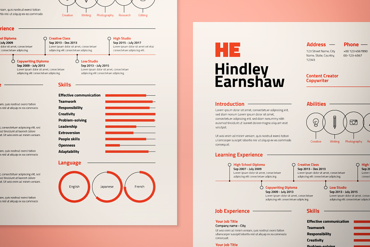 Professional Resume & Cover Letter, a Resume Template by The Good Store (Photo 2 of 3)