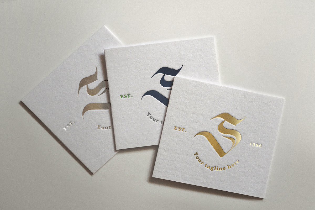 S callygraphic logotype, a Branding & Logo Template by Alexandra De Angelis (Photo 4 of 5)