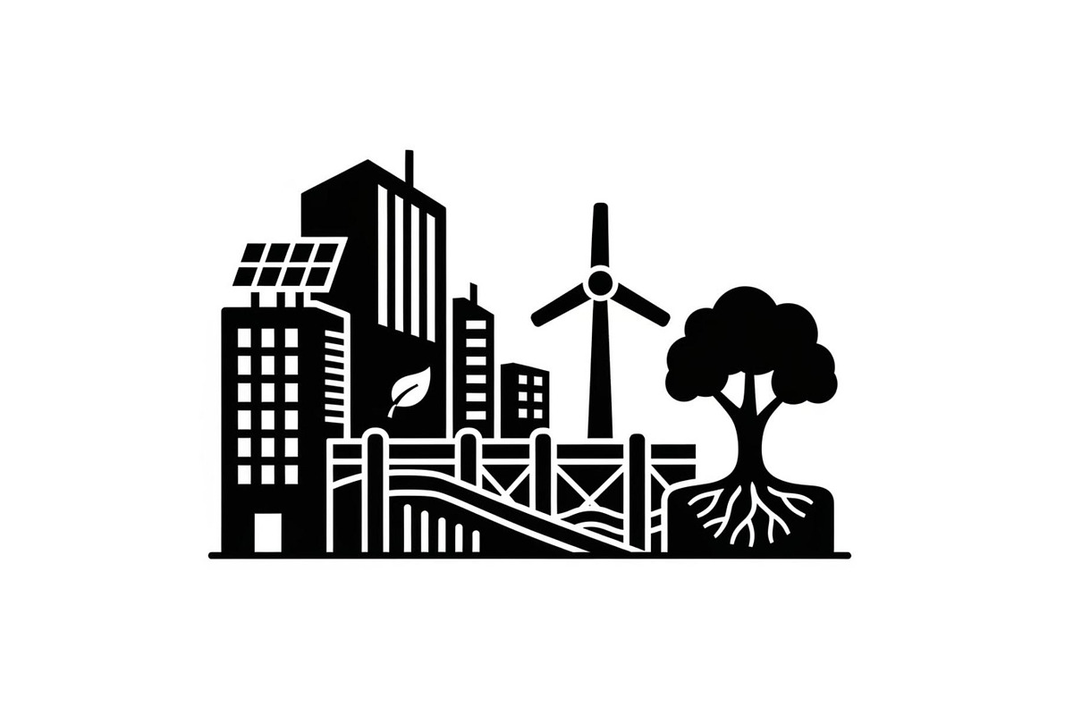 Eco Smart City Silhouettes, a Graphic by musafir_fashion (Photo 2 of 12)
