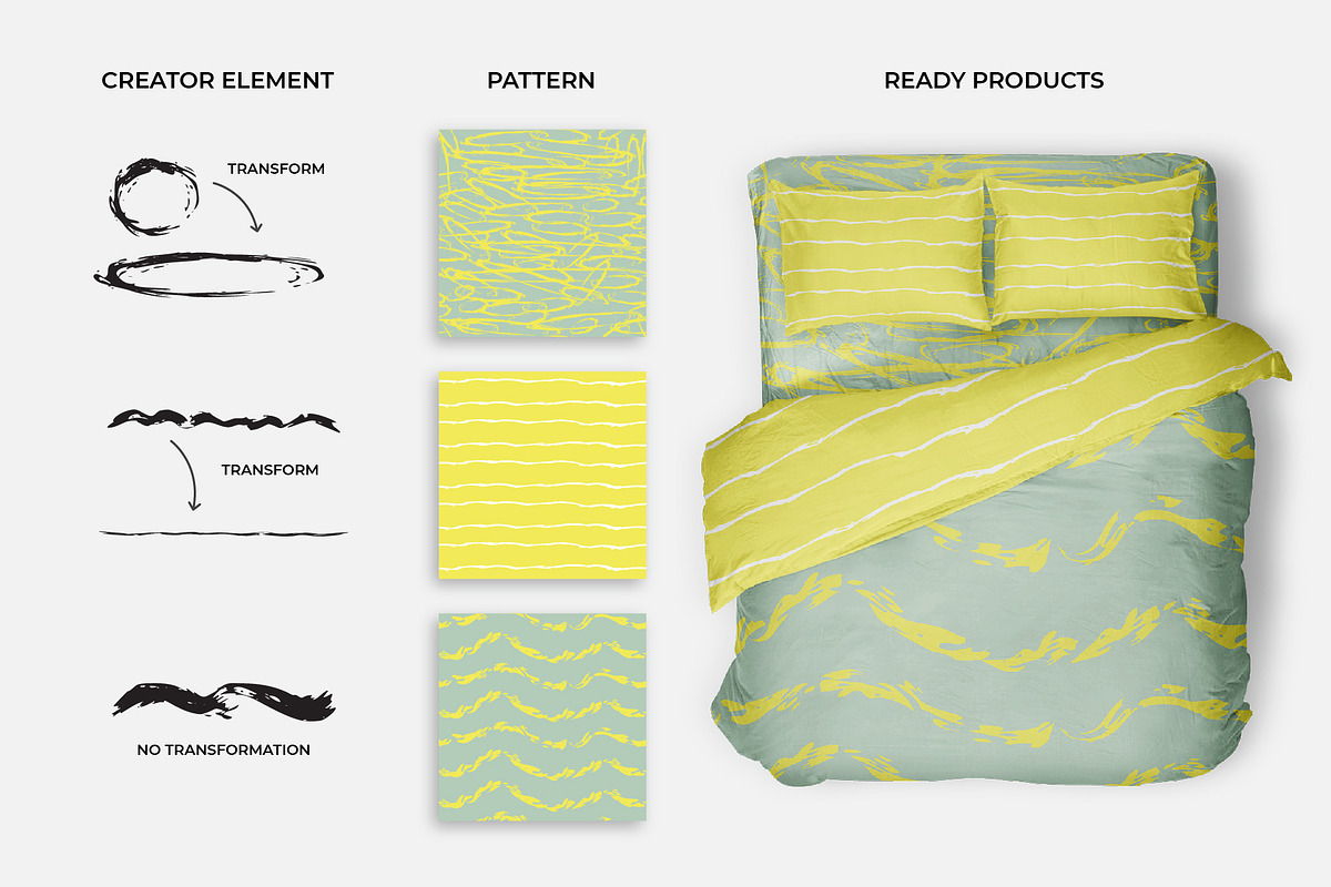 Vector Abstract Pattern Creator Kit, a Texture Illustration by Iryna Denysova (Photo 7 of 10)