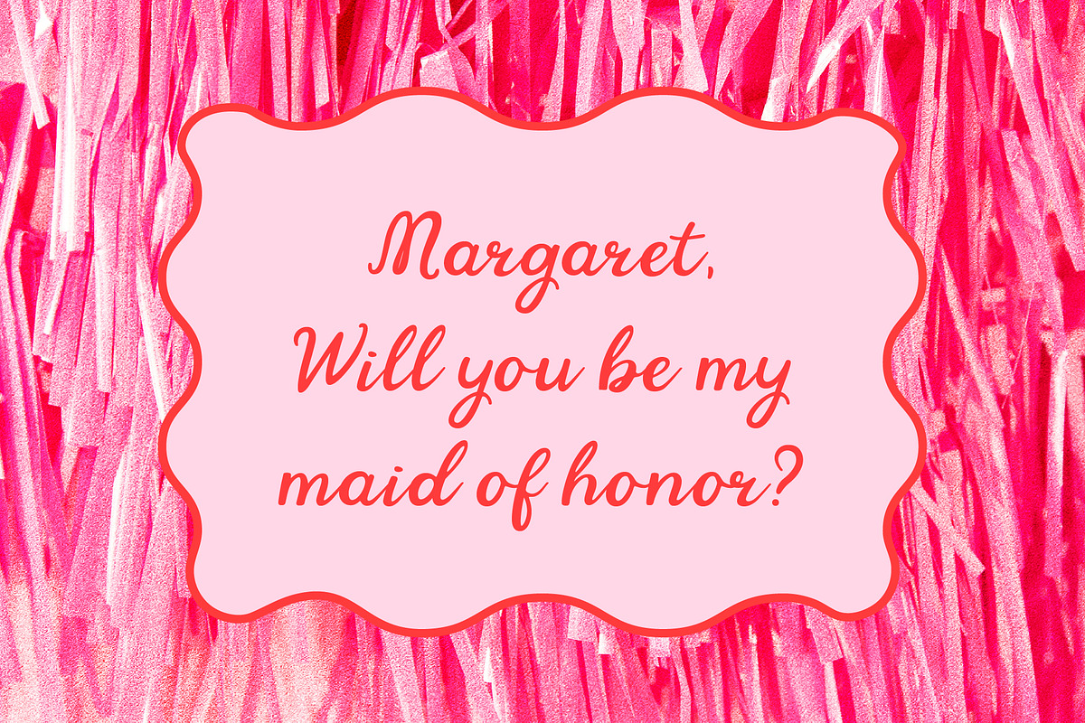 Bachelorette Squad - Wedding Script, a Script Font by Kaya Fonts (Photo 4 of 25)