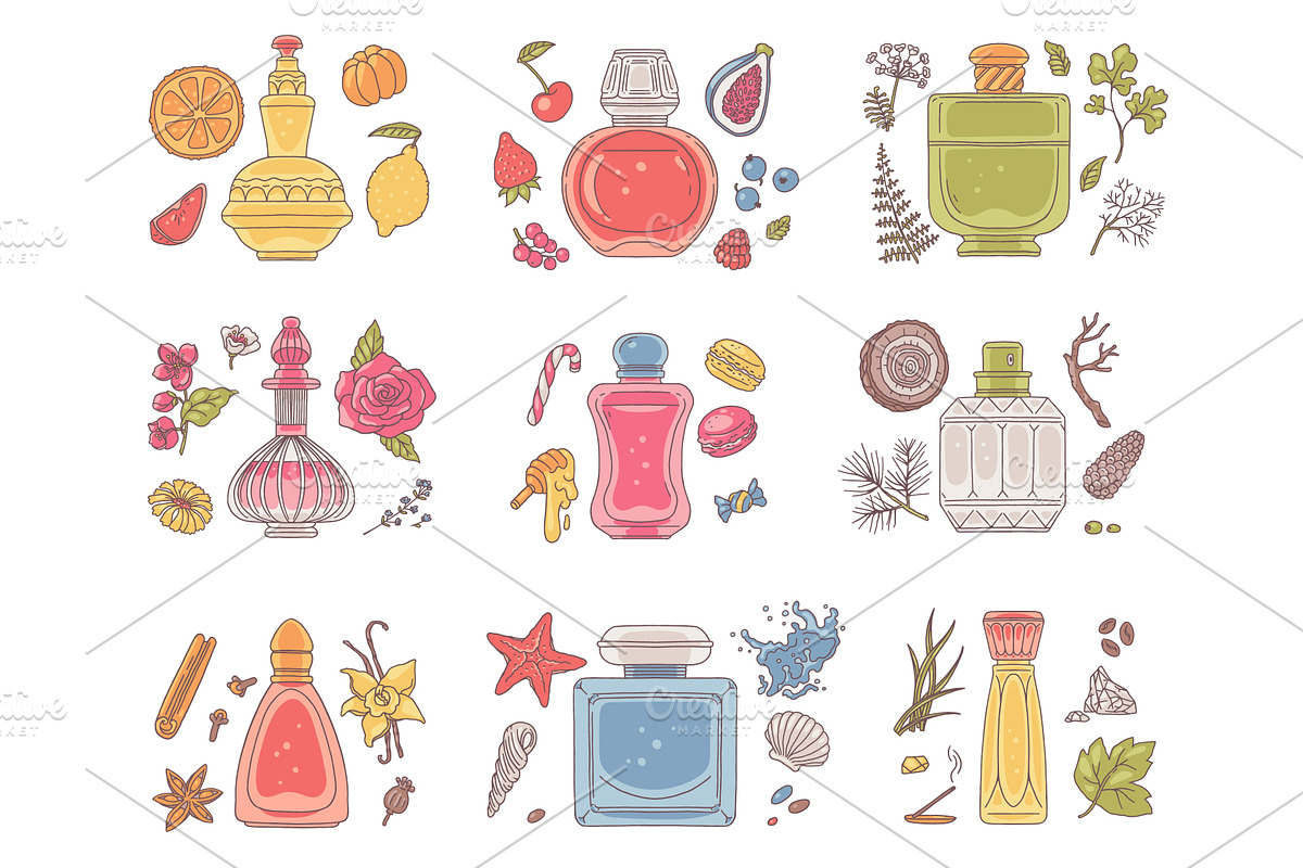 Vector illustration of a set of, an Object Illustration by Sabelskaya