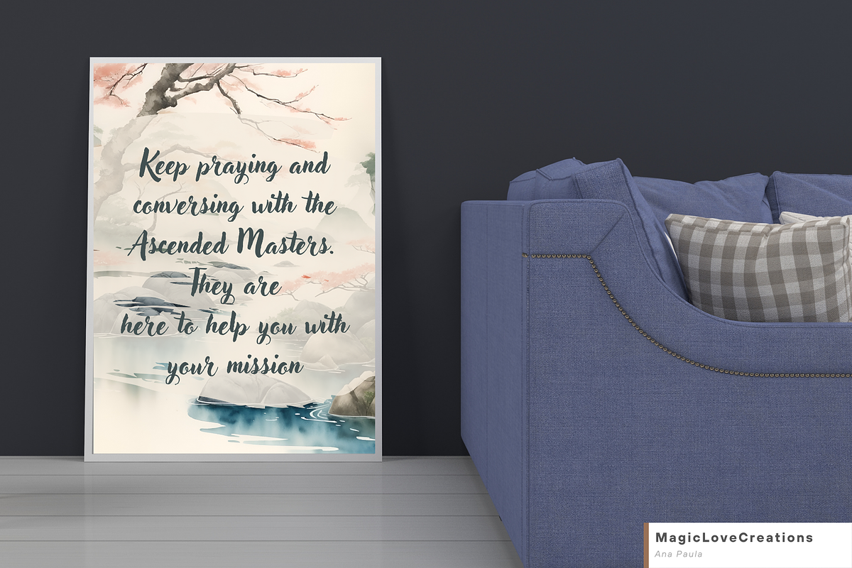 Spiritual Positive Quote Print Wall, a Poster Template by MagicLove Creations (Photo 3 of 10)