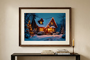 Cozy Winter Cottage Christmas Photo, a Holiday Photo by Aura Canyon HQ (Thumbnail 2 of 7)