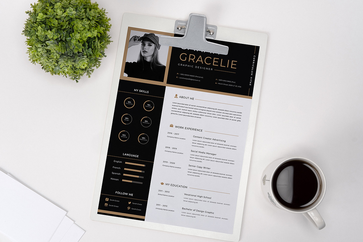 Simple Minimalist CV Resume