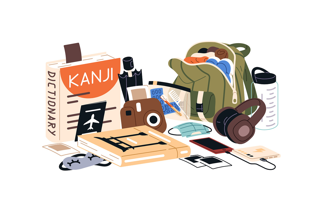 Baggage for travel set, banners, an Object Illustration by PaperTrident (Photo 4 of 11)