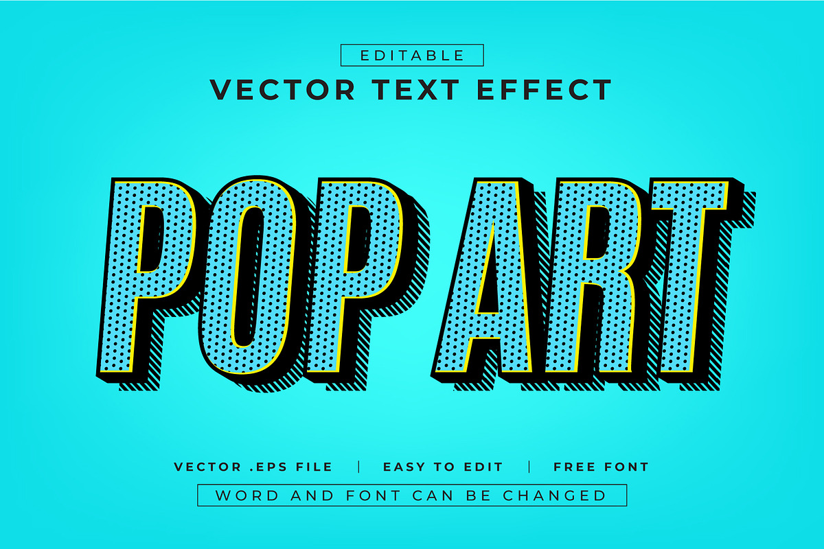 16 Pop Art Style Text Effects | EPS, a Layer Style Add-On by padilah_a (Photo 11 of 20)