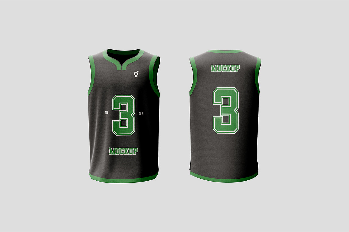 Basketball Jersey Mockup, a Shirt Mockup by Farabion Studio