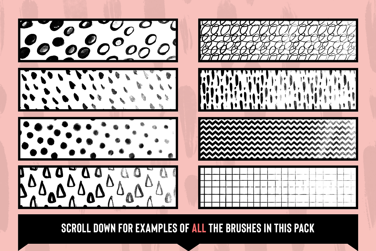 Seamless Patterns for Procreate (1), a Brush Add-On by BrushUp (Photo 4 of 8)