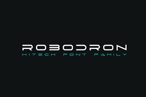Robodron font, a Sans Serif Font by Sentavio