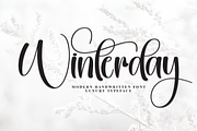 Winterday | Script Font, a Handwritten Font by Scratchones (Thumbnail 1 of 9)