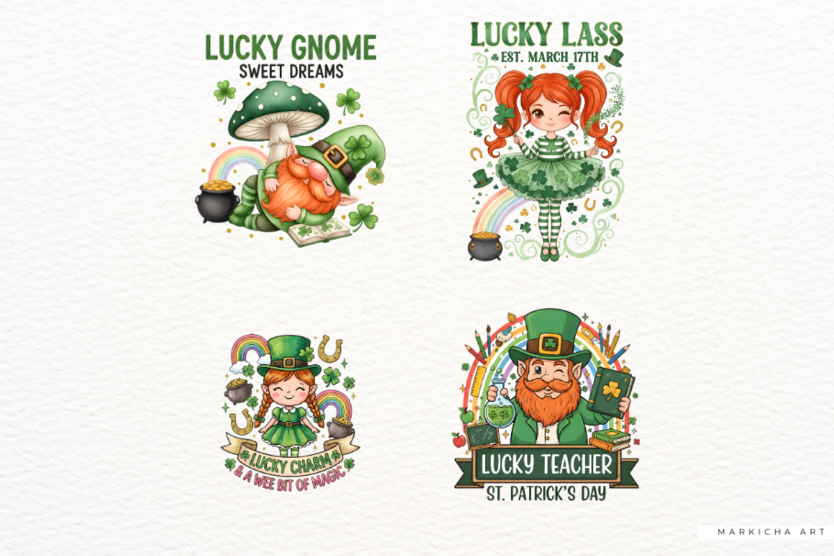 St. Patrick’s Day Sublimation Bundle, a Seasonal Illustration by Markicha Art (Photo 6 of 12)