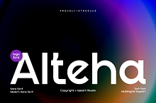 Alteha - Modern Brand Font