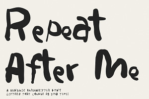 Repeat After Me – Messy Handwriting
