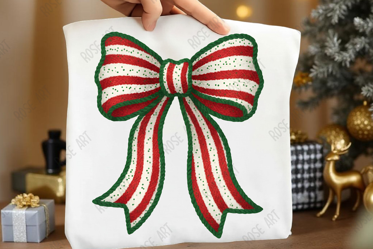 Christmas Coquette Bow Png, a Seasonal Illustration by Rose Art (Photo 1 of 5)