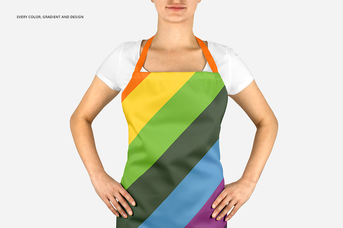 Apron Many Views Mockup Set, a Household Mockup by creatsy4 (Photo 9 of 12)