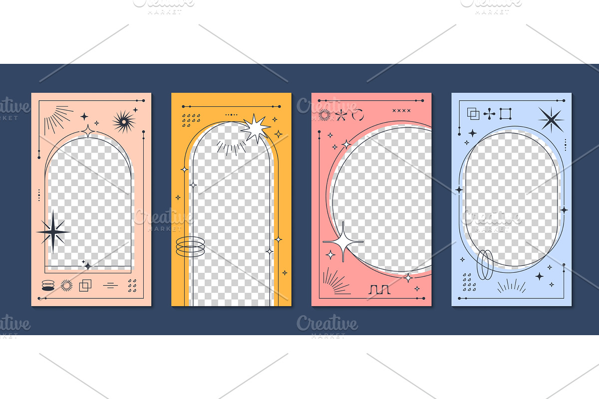 Y2k vertical poster templates, a Decorative Illustration by Buch&Bee
