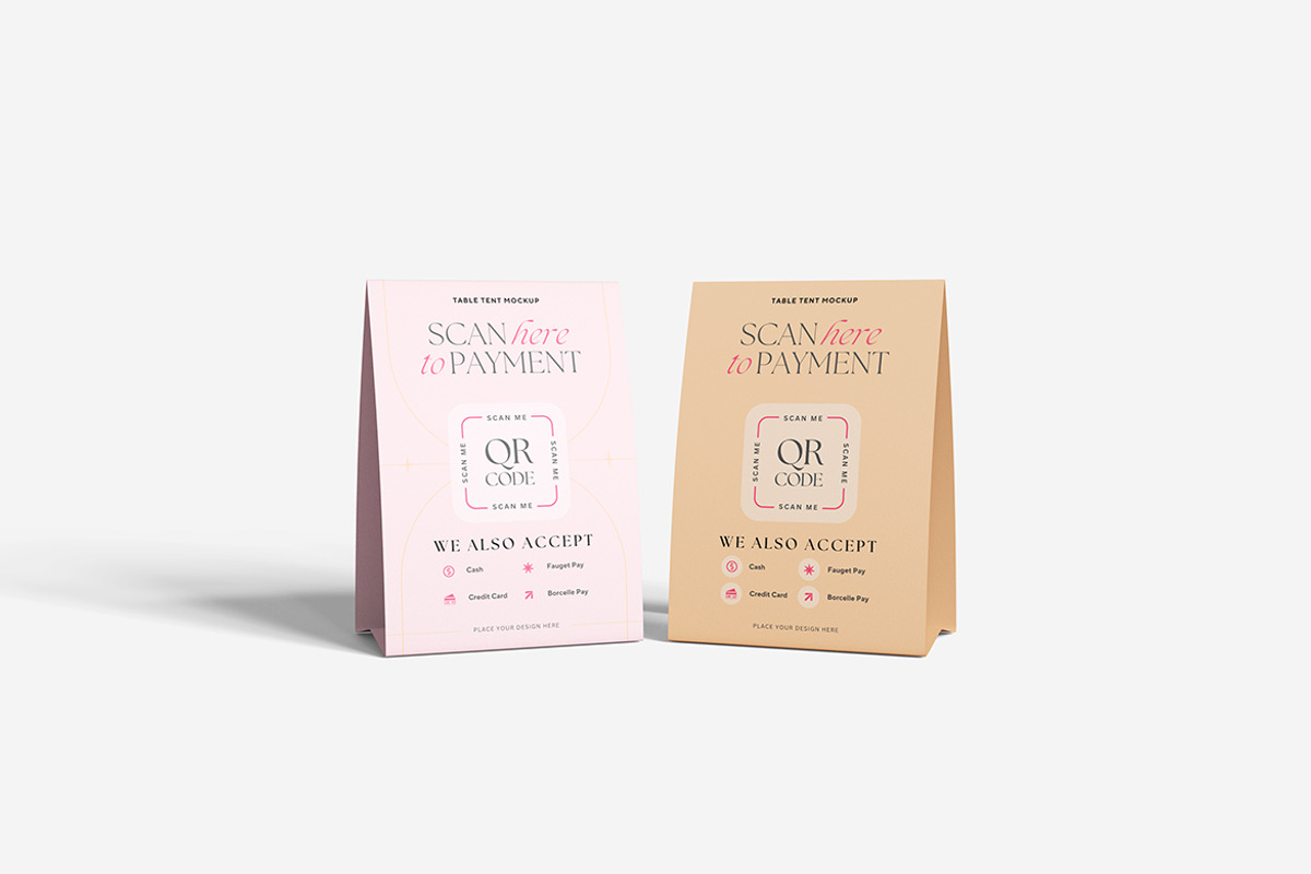 Table Tent Mockup, a Packaging Mockup by Indah (Photo 6 of 6)
