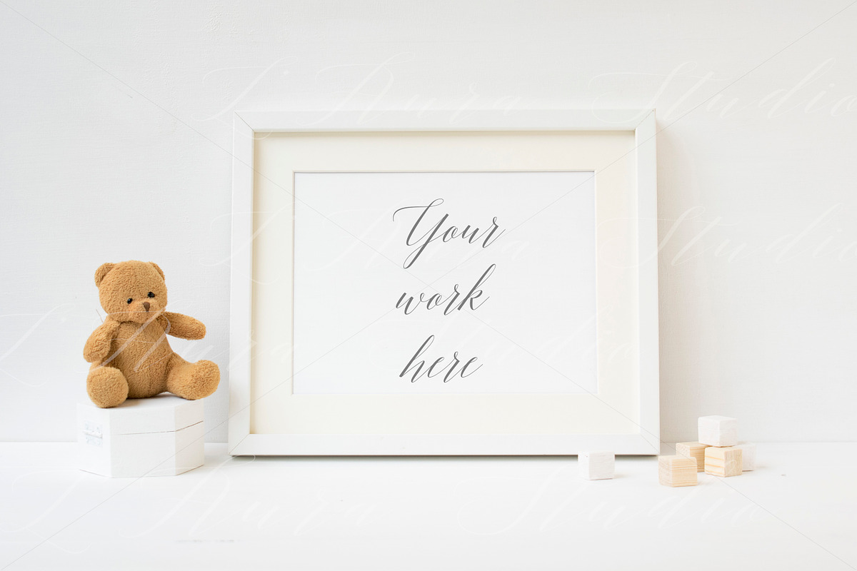Nursery Frame Mockup - wfr058, a Print Template by L'Aura Studio