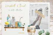 Zero Waste Watercolor Set, an Illustration by Cat In Colour (Thumbnail 2 of 7)