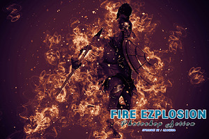 Fire Ezplosion Photoshop Action