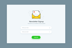 Subscribe Form PSD