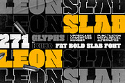 Leon Slab - Fat Bold Slab Font, a Slab Serif Font by ikiiko (Thumbnail 1 of 7)