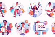 Black Friday Illustration, a Person Illustration by Vectors Market (Thumbnail 6 of 10)