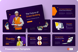 Skyscraper - Construction PowerPoint, a Presentation Template by GraphauseProject