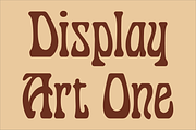 Display Art One Font, a Font by GG Design (Thumbnail 1 of 10)