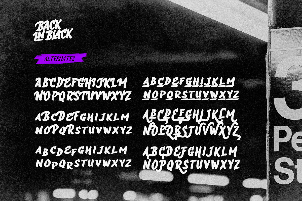 Back In Black - Hand Brush Type, a Handwritten Font by ikiiko (Photo 6 of 7)