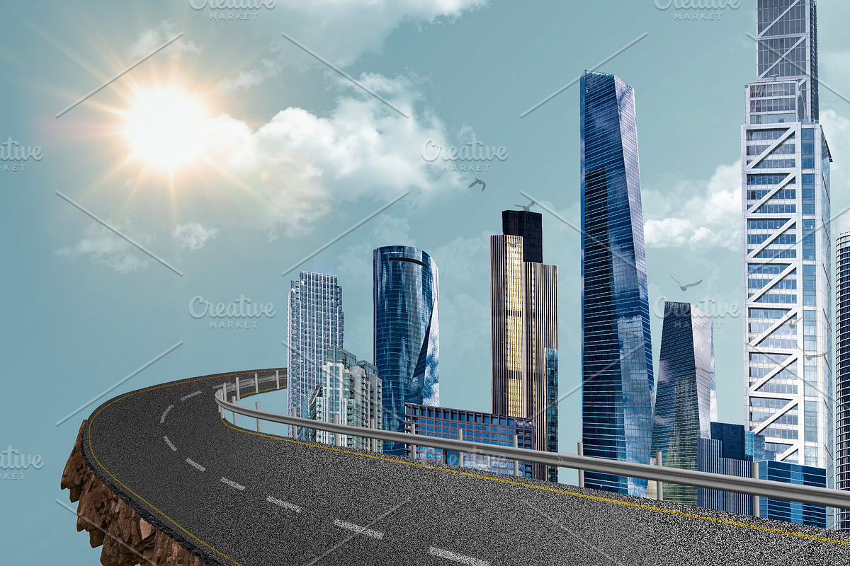 Creative city road isolated, a Transportation Illustration by Nomad (Photo 3 of 5)