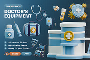 Doctor’s Equipments 3D Icon Pack, an Object 3D Model by Haps Space (Thumbnail 1 of 4)