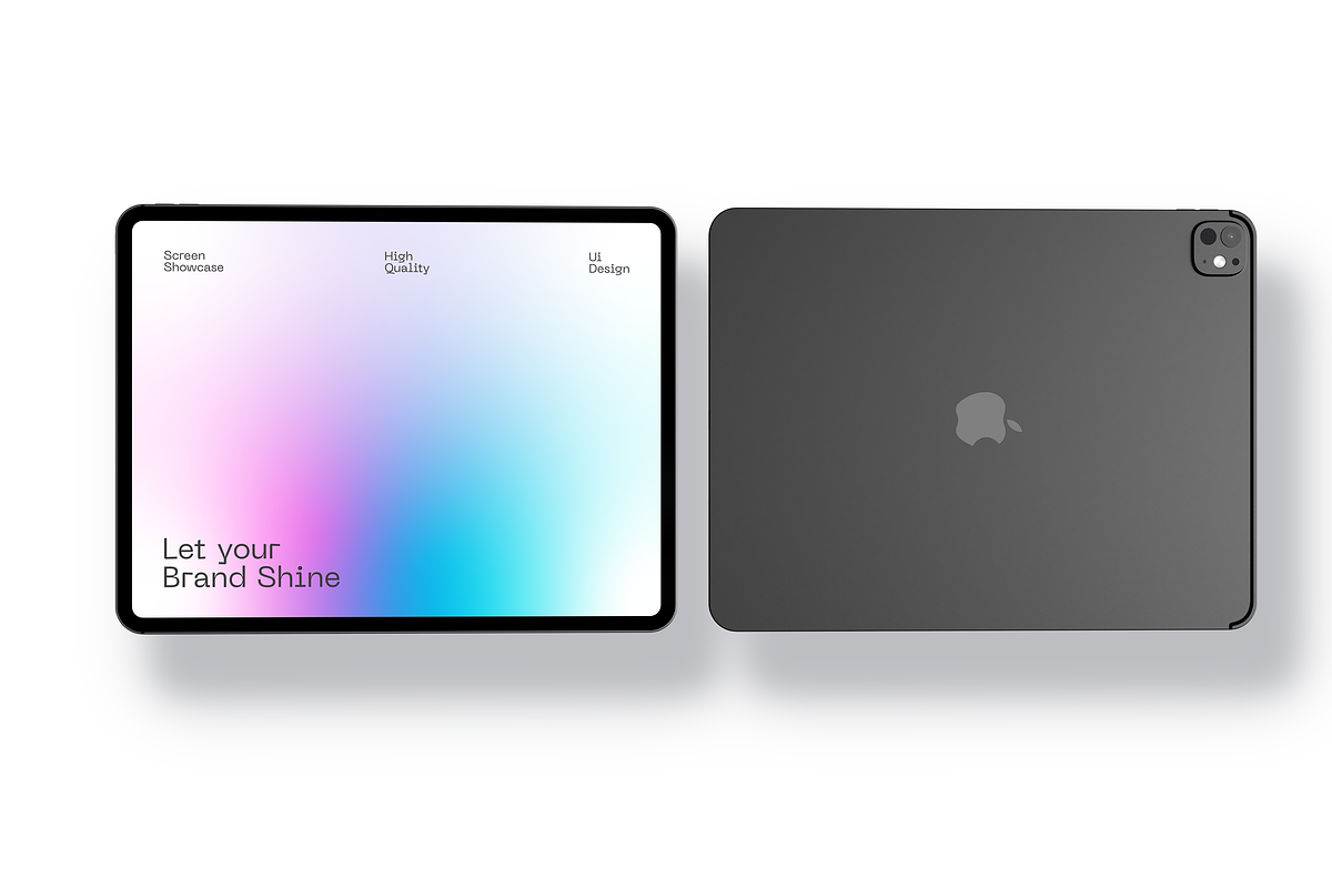 Apple iPad Pro 13-inch M4 Mockup, an iPad Mockup by Mockupdaddy (Photo 5 of 22)