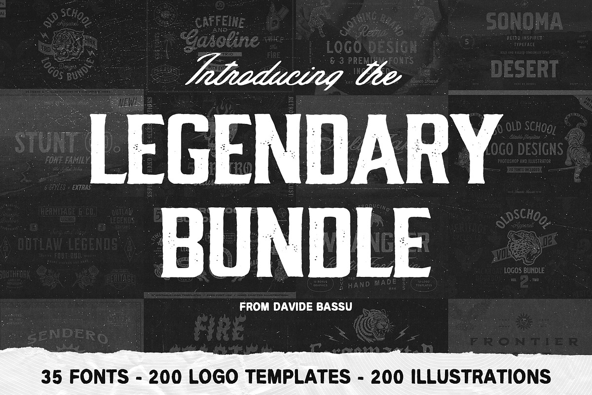 The Legendary Bundle, a Branding & Logo Template by Davide Bassu (Photo 1 of 49)