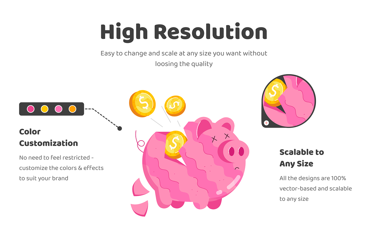 Animated Finance Stickers, a Duotone Icon by Vectors Market (Photo 3 of 6)