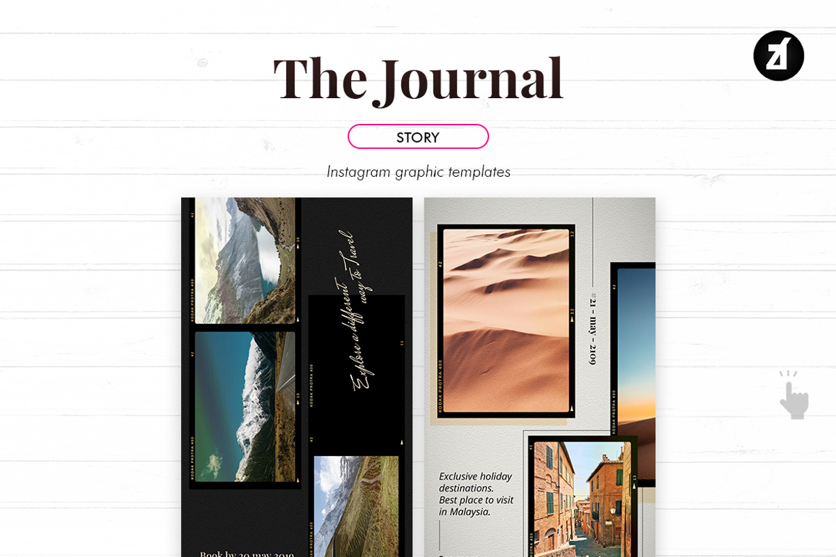 Journal social media templates, a Social Media Template by Chanut is industries (Photo 7 of 8)