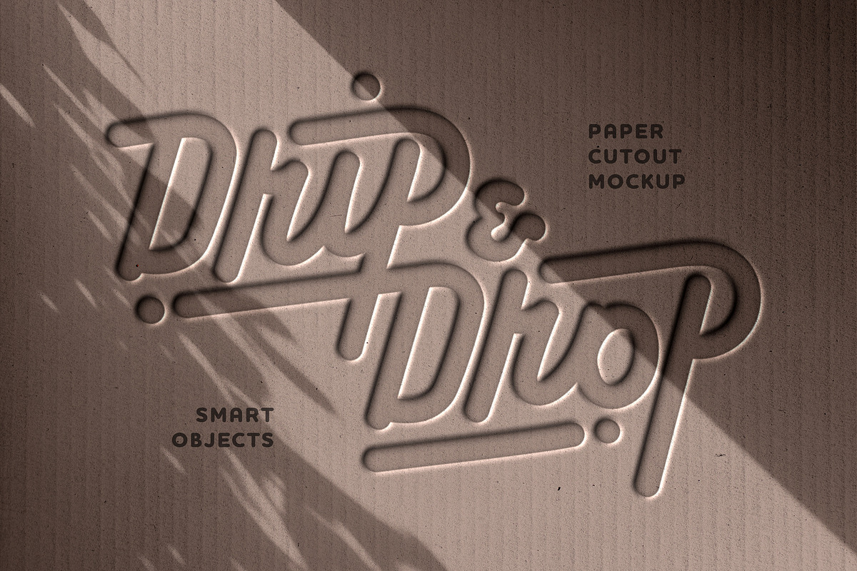 Debossed Cardboard Logo Mockup, a Mockup by Design Squad (Photo 1 of 3)