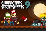 Characters Spritesheets 9, a Texture Illustration by pzUH (Thumbnail 1 of 3)