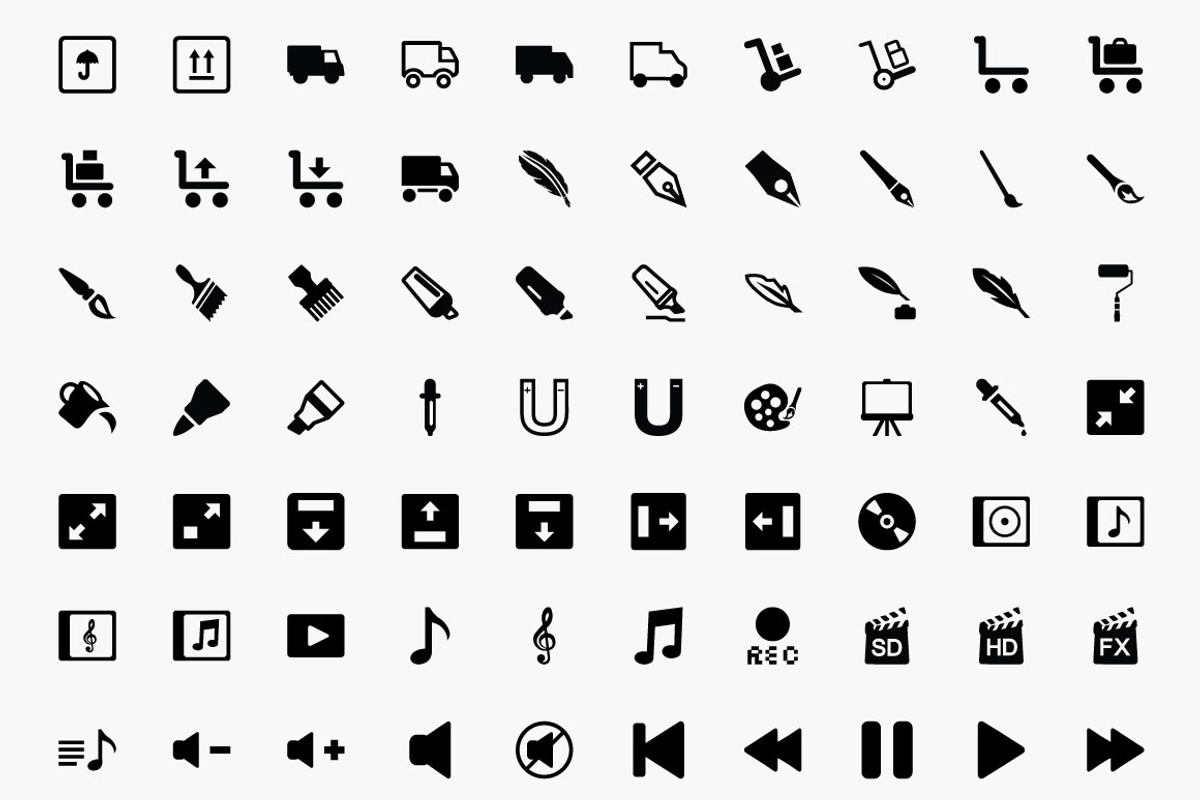 Awesome 1,800 icons - Multicons Set preview 4