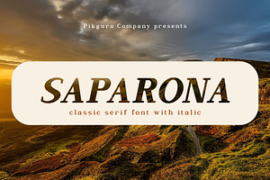 Saparona Classic Serif Font