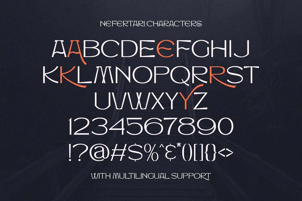 Nefertari Brand new Display Font, a Handwritten Font by Letterhend Studio (Photo 7 of 9)