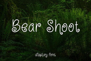 Bear Shoot - Fantasy Display Font, a Script Font by Mightyfire