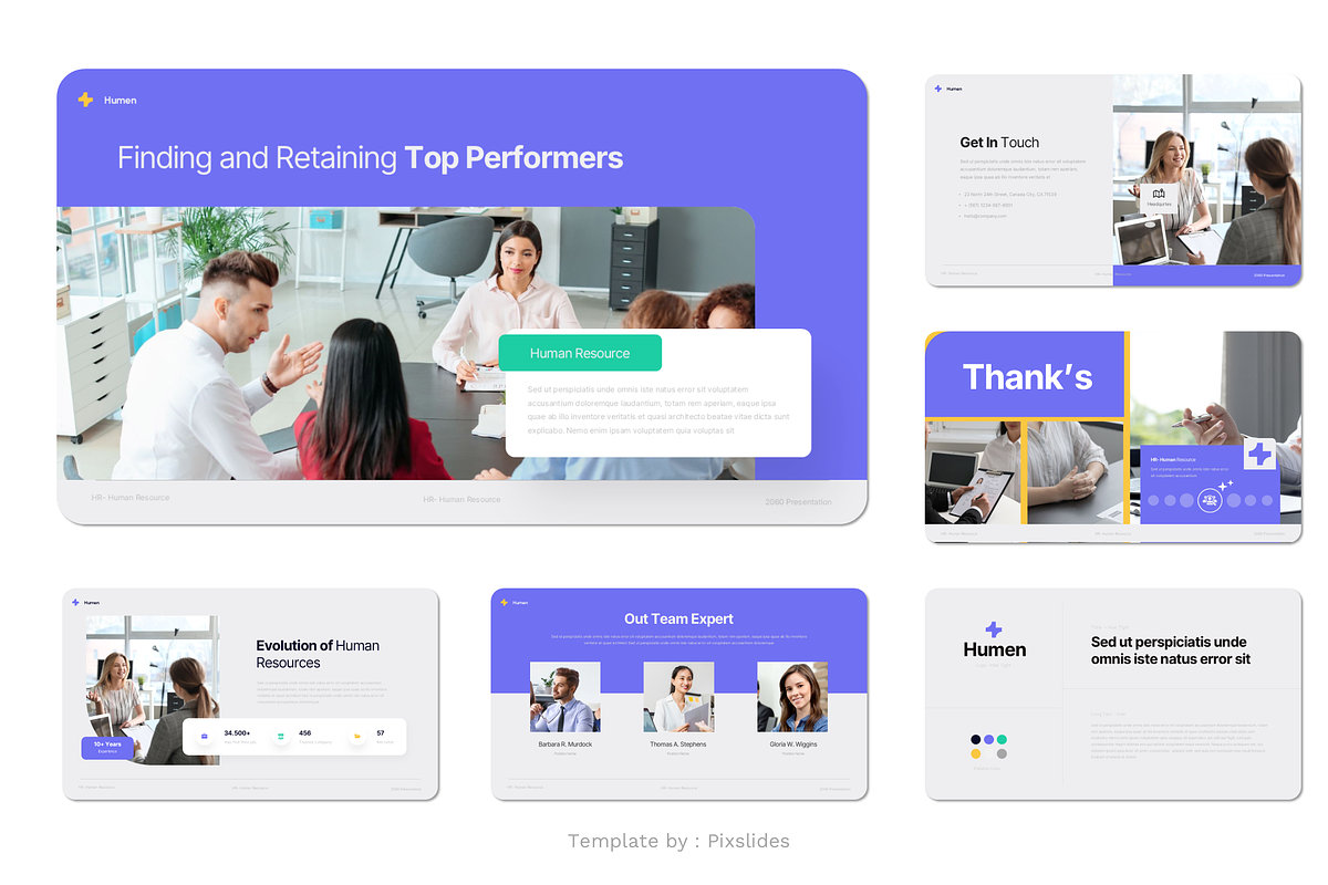HR - Human Resources PowerPoint, a Presentation Template by Pixslides (Photo 6 of 7)