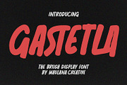 Gastetla Brush Display Font, a Sans Serif Font by Maulana Creative (Thumbnail 1 of 7)