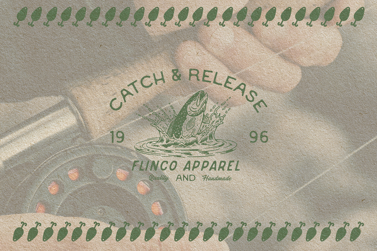 Vintage Fishing Illustration Bundle, a Sport Illustration by Southerntown (Photo 9 of 13)
