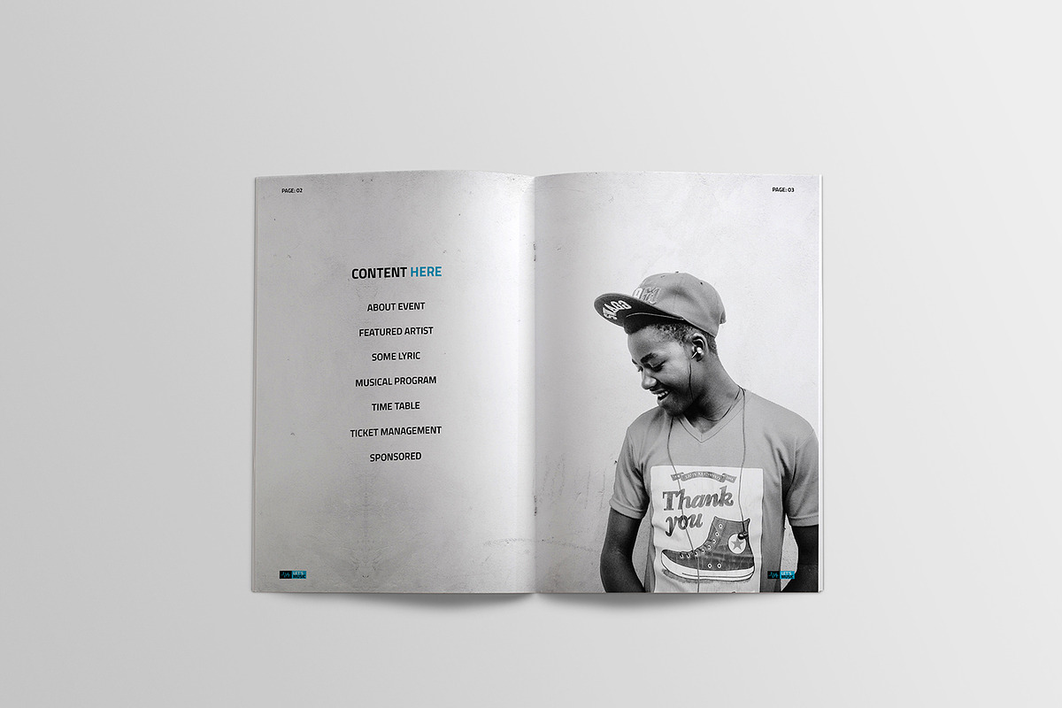 Music Festival Brochure+Ticket, a Brochure Template by SmmrDesign (Photo 7 of 20)