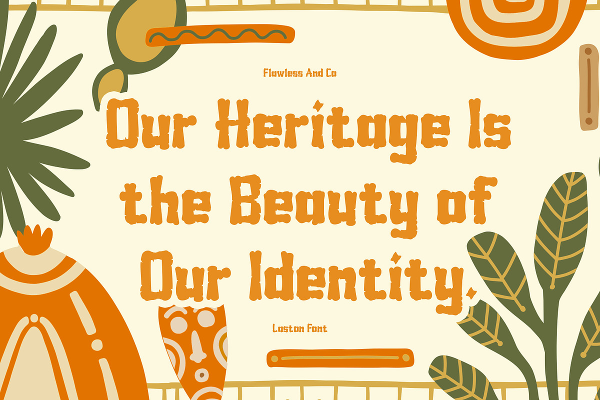 Laston - Ethnic Display Font, a Sans Serif Font by Flawless And Co (Photo 3 of 10)
