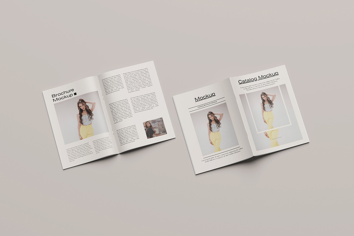A4 Catalog Brochure Mockup, a Product Mockup by AKMAL STUDIO