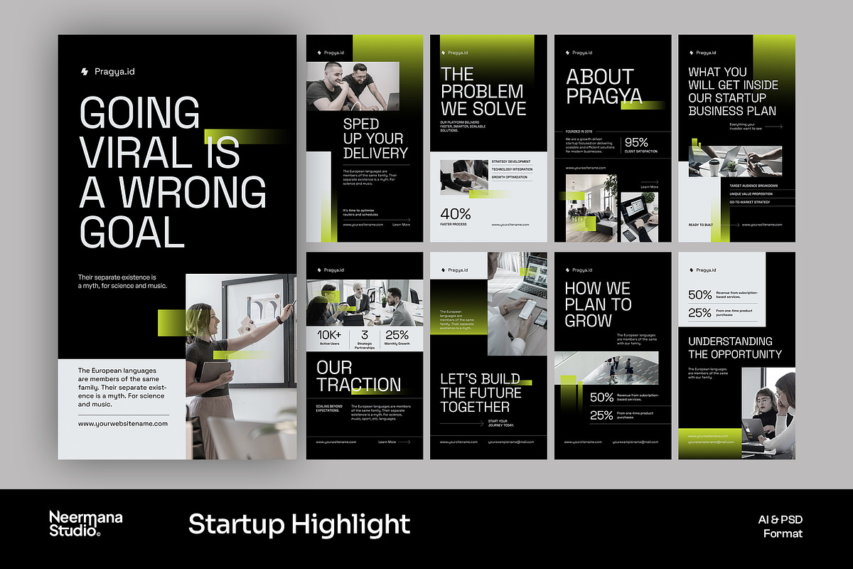 PRAGYA | Startup Instagram Story, a Social Media Template by Neermana (Photo 1 of 4)